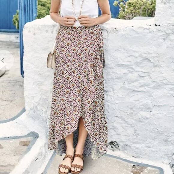 Boden wrap skirt new, never used size 8 midi w/ bonus pockets light weight - Picture 4 of 11